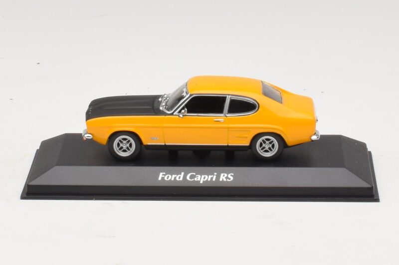 Ford Capri Mk1 RS Žltý s Čiernou Kapotou Maxichamps 1:43 Ford Capri Mk1 RS Žltý s Čiernou Kapotou Maxichamps 1:43 940085800 Kov