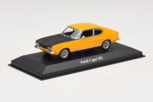 Ford Capri Mk1 RS Žltý s Čiernou Kapotou Maxichamps 1:43 940085800 Kov – obrázok 2 z 4