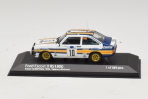 Ford Escort Mk2 RS1800 #10 A. Vatanen / D. Richards Rally Acropolis 1978 Minichamps 1:43 400808410 Kov