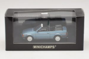 Ford Escort Mk3 Kabriolet Modrý Metalíza Minichamps 1:43 400085030 Kov – obrázok 4 z 4