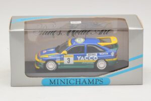 Ford Escort RS #3 Bernardini / Occelli Rally Monte Carlo Winner 1996 Minichamps 1:43 430968203 Kov – obrázok 4 z 4