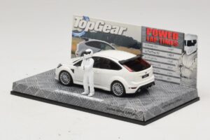 Ford Focus RS Mk2 Top Gear Biely S Figúrkou Minichamps 1:43 519438810 Kov – obrázok 3 z 5