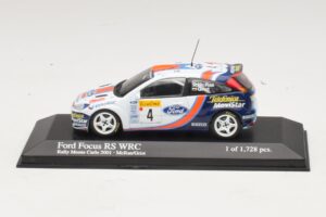 Ford Focus RS WRC #4 C. McRae / N. Grist Rally Monte Carlo 2001 Minichamps 1:43 430018904 Kov