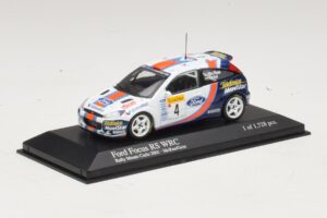 Ford Focus RS WRC #4 C. McRae / N. Grist Rally Monte Carlo 2001 Minichamps 1:43 430018904 Kov – obrázok 2 z 4