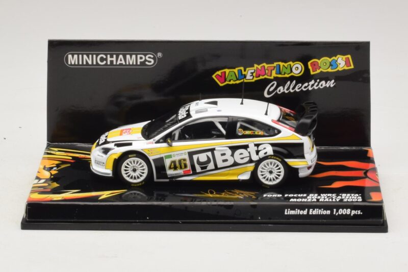 Ford Focus RS WRC #46 V. Rossi / C. Cassina Monza Rally Show 2008 Minichamps 1:43 400088946 Kov