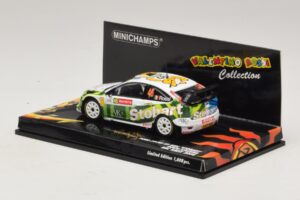 Ford Focus RS WRC #46 V. Rossi / C. Cassina RAC Rally 2008 Minichamps 1:43 400088146 Kov – obrázok 3 z 5