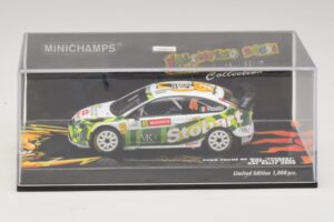 Ford Focus RS WRC #46 V. Rossi / C. Cassina RAC Rally 2008 Minichamps 1:43 400088146 Kov – obrázok 4 z 5