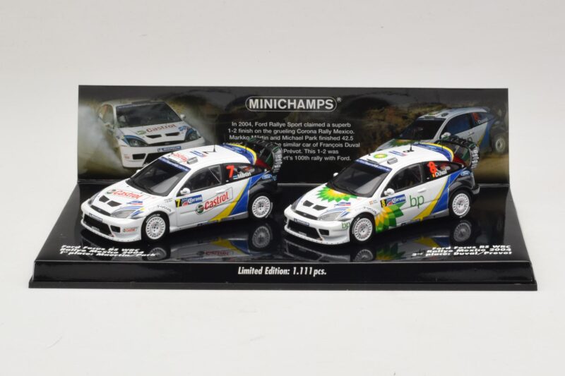 Ford Focus RS WRC Rally Mexico 2004 Set Minichamps 1:43 402048376 Kov