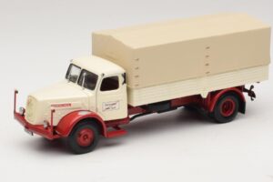 Henschel HS 140 Valníkové Vozidlo Biely Červený Minichamps 1:43 439171020 Kov