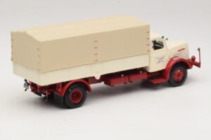 Henschel HS 140 Valníkové Vozidlo Biely Červený Minichamps 1:43 439171020 Kov – obrázok 2 z 6