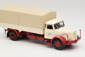 Henschel HS 140 Valníkové Vozidlo Biely Červený Minichamps 1:43 439171020 Kov – obrázok 4 z 6