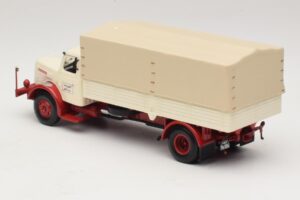 Henschel HS 140 Valníkové Vozidlo Biely Červený Minichamps 1:43 439171020 Kov – obrázok 5 z 6