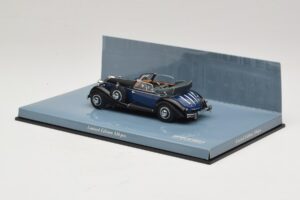 Horch 853 A Sport Cabriolet Čierna Modrá Minichamps 1:43 436012036 Kov – obrázok 3 z 5