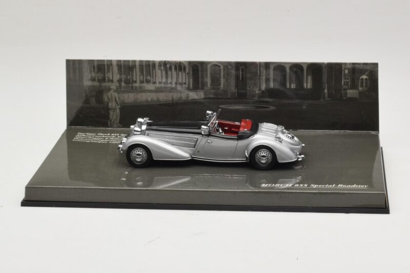Horch 855 Special Roadster Strieborná Čierna Minichamps 1:43 436014204 Kov