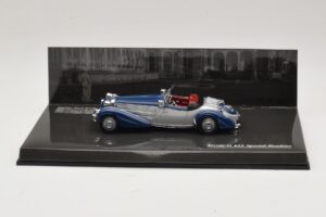 Horch 855 Special Roadster Strieborná Modrá Minichamps 1:43 436014202 Kov