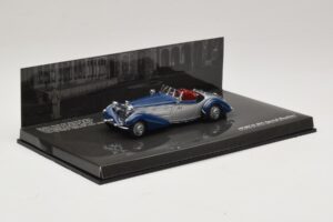 Horch 855 Special Roadster Strieborná Modrá Minichamps 1:43 436014202 Kov – obrázok 2 z 5