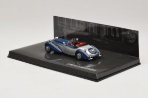 Horch 855 Special Roadster Strieborná Modrá Minichamps 1:43 436014202 Kov – obrázok 3 z 5