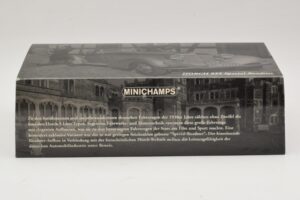Horch 855 Special Roadster Strieborná Modrá Minichamps 1:43 436014202 Kov – obrázok 4 z 5