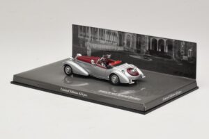 Horch 855 Spezial Roadster Strieborný Červený Minichamps 1:43 436014206 Kov – obrázok 3 z 5