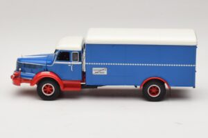 Krupp Titan Skriňové Vozidlo Modrý Červený Minichamps 1:43 439069040 Kov – obrázok 3 z 6