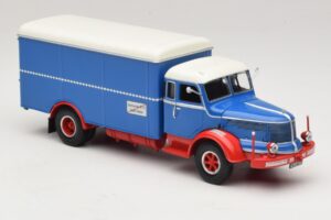 Krupp Titan Skriňové Vozidlo Modrý Červený Minichamps 1:43 439069040 Kov – obrázok 4 z 6