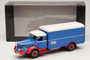 Krupp Titan Skriňové Vozidlo Modrý Červený Minichamps 1:43 439069040 Kov – obrázok 6 z 6
