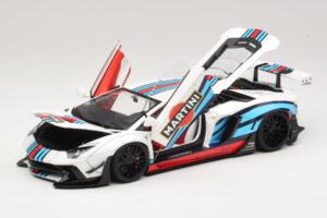 Lamborghini Aventador LB Works Martini Livery AUTOart 1:18 79185 Kompozit – obrázok 2 z 8