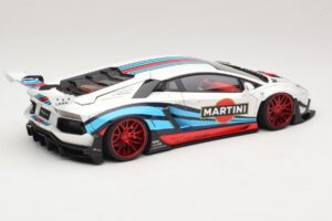 Lamborghini Aventador LB Works Martini Livery AUTOart 1:18 79185 Kompozit – obrázok 3 z 8