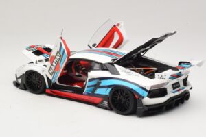 Lamborghini Aventador LB Works Martini Livery AUTOart 1:18 79185 Kompozit – obrázok 5 z 8