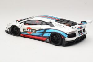 Lamborghini Aventador LB Works Martini Livery AUTOart 1:18 79185 Kompozit – obrázok 7 z 8