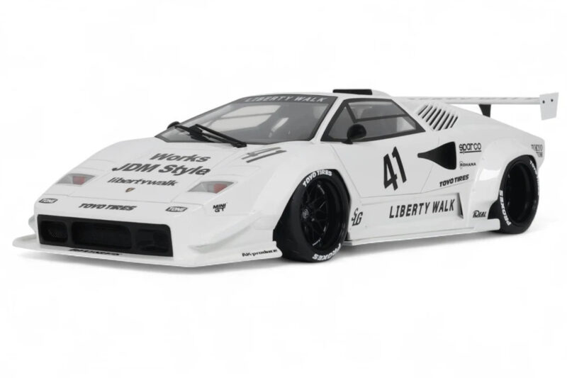 Lamborghini Countach LB-Works Biely GT Spirit 1:18 Lamborghini Countach LB-Works Biely GT Spirit 1:18 Z356-WH Živica