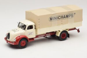 Magirus-Deutz S 7500 Jupiter Valníkové Vozidlo Biely Červený Minichamps 1:43 439141022 Kov
