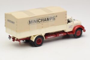Magirus-Deutz S 7500 Jupiter Valníkové Vozidlo Biely Červený Minichamps 1:43 439141022 Kov – obrázok 2 z 6