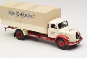 Magirus-Deutz S 7500 Jupiter Valníkové Vozidlo Biely Červený Minichamps 1:43 439141022 Kov – obrázok 4 z 6