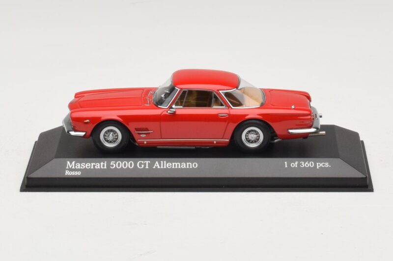 Maserati 5000 GT Allemano Červený Minichamps 1:43 Maserati 5000 GT Allemano Červený Minichamps 1:43 437123321 Kov