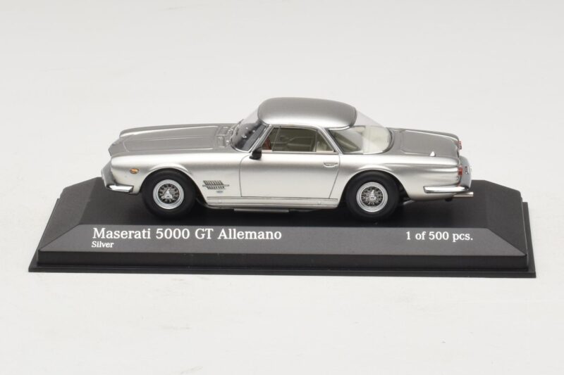 Maserati 5000 GT Allemano Strieborný Minichamps 1:43 Maserati 5000 GT Allemano Strieborný Minichamps 1:43 437123324 Kov