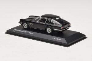 Maserati Mistral Čierny Minichamps 1:43 437123421 Kov – obrázok 3 z 4