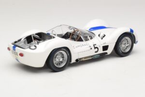 Maserati Tipo 61 #5 S. Moss / D. Gurney Camoradi ADAC 1000km Nurburgring Winner 1960 Minichamps 1:18 100601205 Kov – obrázok 3 z 8