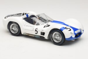 Maserati Tipo 61 #5 S. Moss / D. Gurney Camoradi ADAC 1000km Nurburgring Winner 1960 Minichamps 1:18 100601205 Kov – obrázok 6 z 8