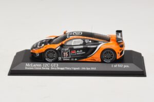 McLaren MP4-12C GT3 #15 Boutsen Racing Bovy / Broggi 24 Hours of Spa 2012 Minichamps 1:43 437121315 Kov