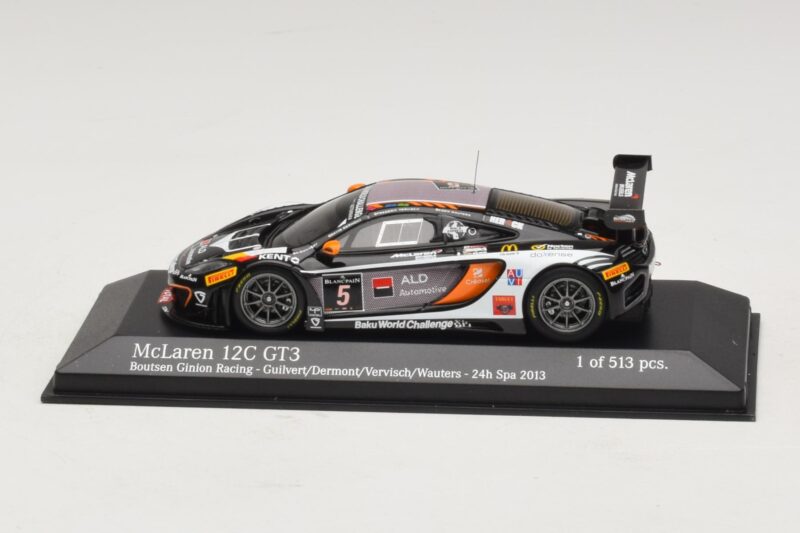 McLaren MP4-12C GT3 #5 Boutsen Racing Guilvert / Dermont 24 Hours of Spa 2013 Minichamps 1:43 437131305 Kov