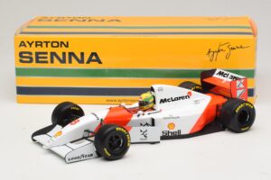 McLaren MP4/8 Ford #8 A. Senna Winner European GP 1993 Minichamps 1:18 540931818 Kov – obrázok 2 z 7