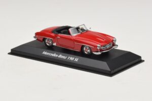Mercedes 190 SL Červený Maxichamps 1:43 940033131-O Kov – obrázok 3 z 4
