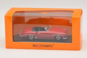 Mercedes 190 SL Červený Maxichamps 1:43 940033131-O Kov – obrázok 4 z 4