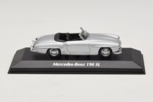 Mercedes 190 SL W121 Strieborný Maxichamps 1:43 940033130 Kov