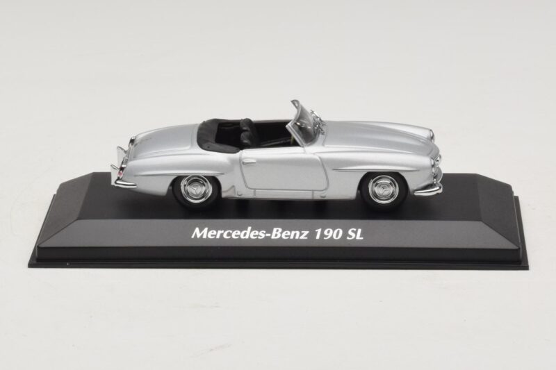 Mercedes 190 SL W121 Strieborný Maxichamps 1:43 940033130 Kov