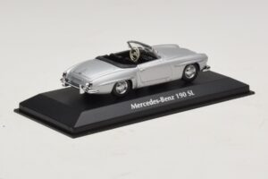 Mercedes 190 SL W121 Strieborný Maxichamps 1:43 940033130 Kov – obrázok 2 z 4