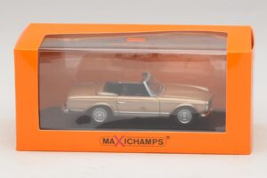 Mercedes 230 SL W113 Zlatá Metalíza Maxichamps 1:43 940032230 Kov – obrázok 4 z 4