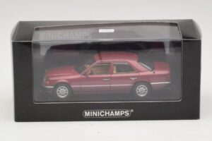 Mercedes 230E W124 Červená Metalíza Minichamps 1:43 400037001 Kov – obrázok 4 z 4