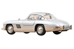 Mercedes 300 SL W198 Gullwing Strieborný Norev 1:18 183857 Kov – obrázok 3 z 5
